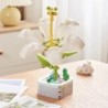 Set de blocuri de construcție cu flori creative pentru copii Jucării ABS nemuritoare plante în ghiveci asamblare set de ornament
