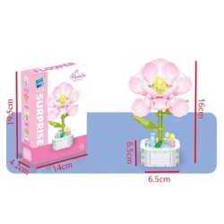Set de blocuri de construcție cu flori creative pentru copii Jucării ABS nemuritoare plante în ghiveci asamblare set de ornament
