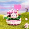Bloc de construcții Pokemon nou Pikachu Charmander Squirtle Model de jucărie Decorare pentru casă Planta în ghiveci Cărămidă Juc