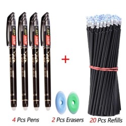 26 buc/set pixuri șters Kawaii 0,35 mm stilou gel impermeabil cu cerneală gel papetărie rechizite de scris pentru notebook birou