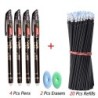 26 buc/set pixuri șters Kawaii 0,35 mm stilou gel impermeabil cu cerneală gel papetărie rechizite de scris pentru notebook birou
