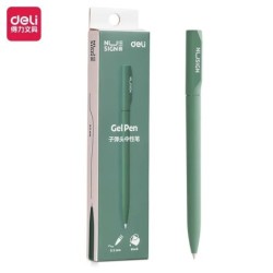 Deli Pix cu gel de metal de înaltă calitate Stilo pentru semnătură auriu Pix pentru semnare cu cerneală neagră Papetărie pentru 