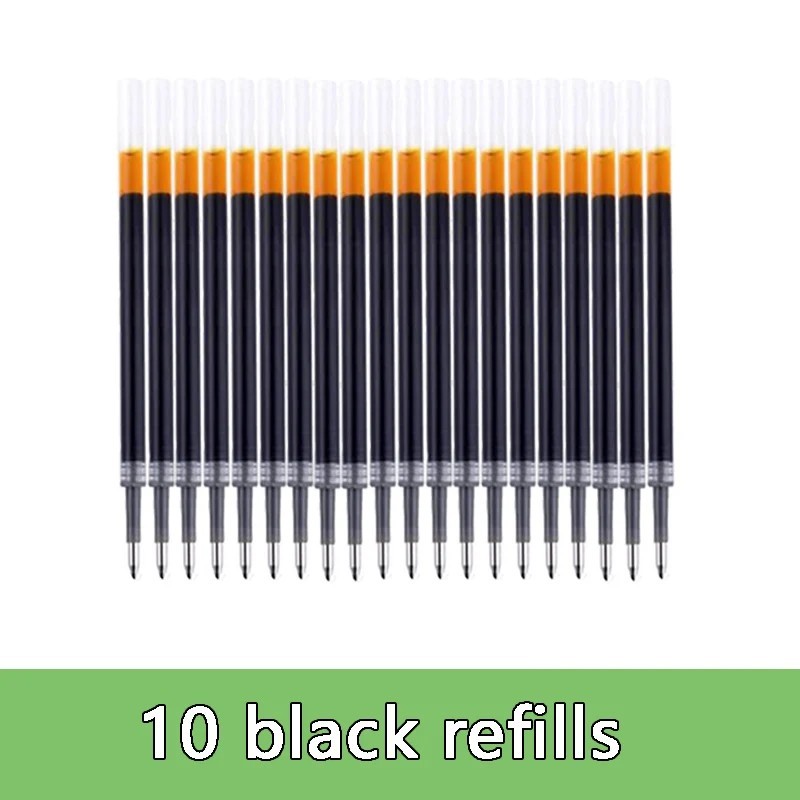 Set pixuri gel Negru Albastru Roșu Reumplere Pix gel Vârf glonț 0,5 mm Rechizite pentru școală și birou Articole de papetărie Ac