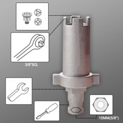 14 în 1 cheie pentru robinet chiuvetă mâner instrument de reparare instalații sanitare cheie dublă cheie cheie instrument de ins