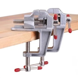 Menghină cu clemă de masă din aliaj de aluminiu de 35 mm, menghină multifuncțională pentru bancă, menghină cu șurub, pentru inst
