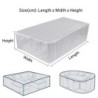 Husa pentru mobilier de terasă, rezistentă la apă, 210D, dreptunghiulară, pentru grădină, ploaie, zăpadă, exterior, pentru canap