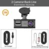 DVR auto cu 3 canale HD 1080P 3 lentile Dash Cam în interiorul vehiculului Cameră în trei direcții DVR-uri Recorder Video Regist