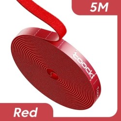 Toocki 5m Organizator Gestionare cabluri Cabluri organizatoare rupe 10mm Lățime Legături de înfășurare Accesorii pentru telefon 