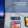 Organizator magnetic de fir mouse-ul de birou Protector de clemă pentru cablu Înfășurator de cablu Mușcă de rând autoadeziv Supo
