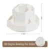 Suport stilou rotativ la 360°, cutie de depozitare pentru creion, birou, cu 9 grile, organizator pentru papetărie, școală, birou