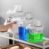 Dozator de detergent de rufe de capacitate mare cu pahar de masurat balsam Pudra de inalbire Rezervor sigilat Sticla de depozita