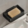 Suport pentru săpun din aliaj de aluminiu, fără găurire, săpună de baie cu scurgere de apă, perete, săpună, organizator, accesor