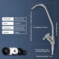 Robinet purificator cu filtru de apa, robinet filtrat fara plumb se potriveste unitatilor de osmoza inversa sau sistemului de fi