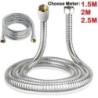 Furtun de duș flexibil din oțel inoxidabil Prelungire pentru furtun de apă pentru duș de baie Tub de tragere Accesorii pentru ba