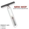Mini mop, stoarcere puternică, mini mop pliabil pentru curățarea casei, cu auto-strângere, mop pentru spălat podea, unelte de cu
