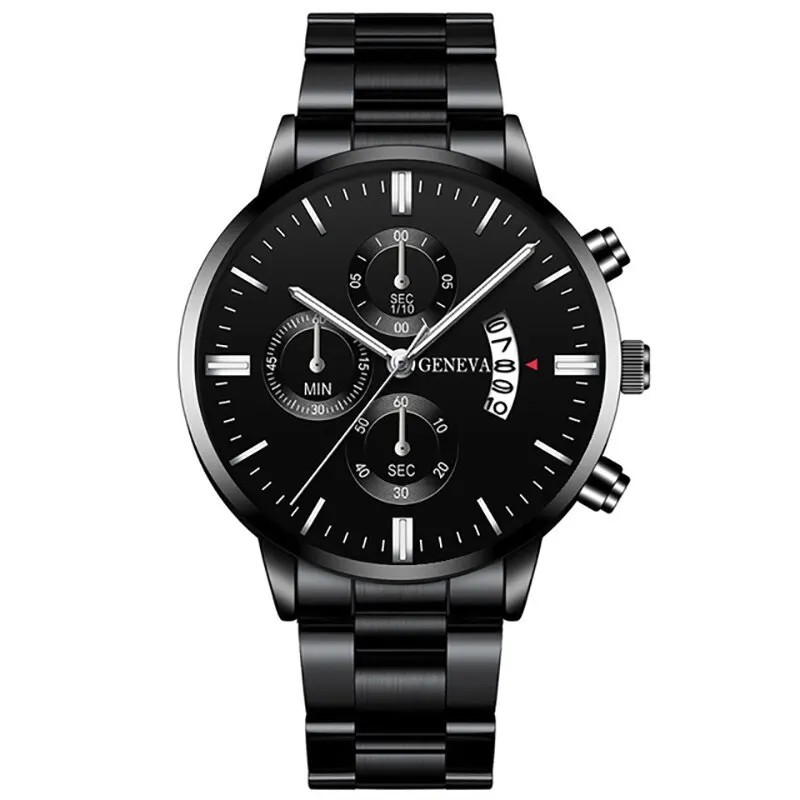Ceas Moda Barbati din otel inoxidabil Calendar de lux Ceas de mana cu quartz Ceasuri de afaceri pentru barbati Ceas Montre Homme