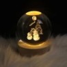 Lumină de noapte cu LED USB Lampă de masă Galaxy Crystal Ball Lampă 3D Planetă Lună Dormitor Decor acasă pentru copii Petrecere 