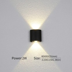 Lampă de perete cu LED, în aer liber, impermeabilă, pentru interior, 2W 4W 6W 8W 10W Lampă de noptieră minimalistă creativă pent