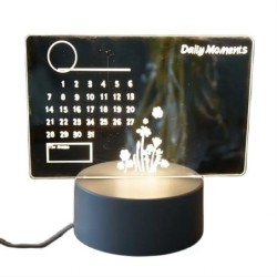 Creativ LED Note Board Lumină de noapte USB Reinscriptibil Mesaje Lumină caldă Moale Pentru Copii Iubita Decorare Lampă de noapt