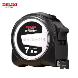 Rubică de măsurare DELIXI ELECTRIC, 7,5 M * 25 mm ABS îngroșat, dur, anti-cădere, durabil, riglă, cutie rezistentă la uzură, rig