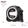 Rubică de măsurare DELIXI ELECTRIC, 7,5 M * 25 mm ABS îngroșat, dur, anti-cădere, durabil, riglă, cutie rezistentă la uzură, rig