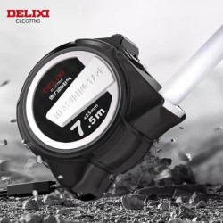 Rubică de măsurare DELIXI ELECTRIC, 7,5 M * 25 mm ABS îngroșat, dur, anti-cădere, durabil, riglă, cutie rezistentă la uzură, rig