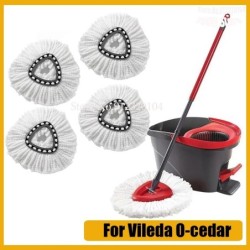 Cap de mop alb de înlocuire pentru mop din microfibră rezerve Cap de înlocuire pentru mop pentru capete de mop de schimb Vileda 