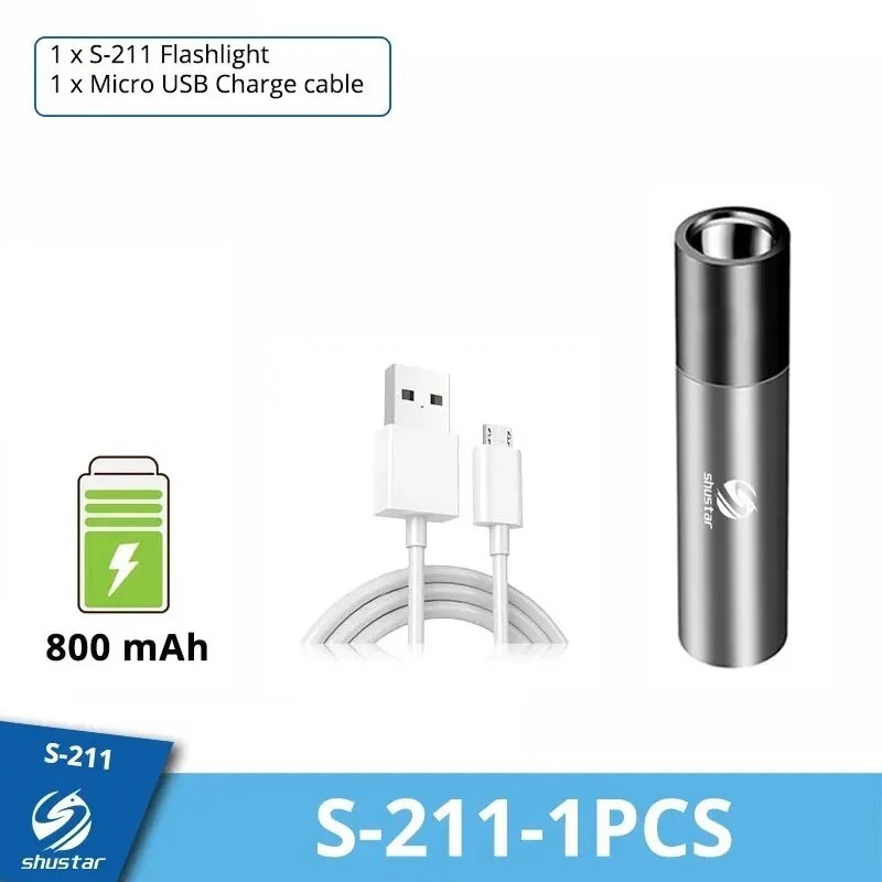 Lanternă LED reîncărcabilă prin USB, cu LED încorporată, baterie cu litiu de 1200 mAh, rezistentă la apă, pentru camping, lanter Lanternă LED reîncărcabilă prin USB, cu LED încorporată, baterie cu litiu de 1200 mAh, rezistentă la apă, pentru camping, lanter