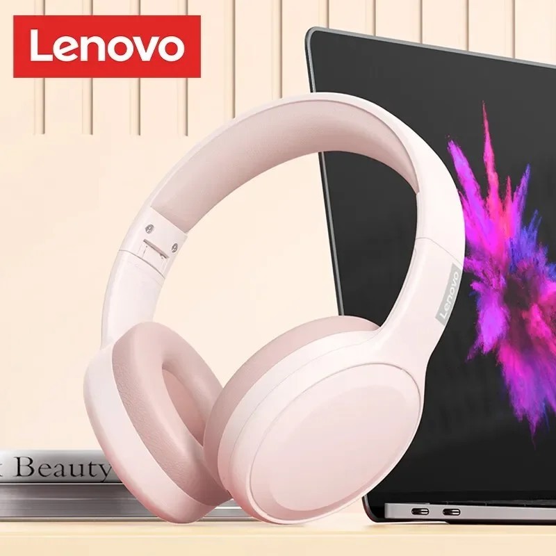 Căști fără fir Lenovo TH30 Căști Bluetooth 5.3 Căști sport cu microfon Căști pentru muzică Căști cu Bluetooth pentru jocuri plia