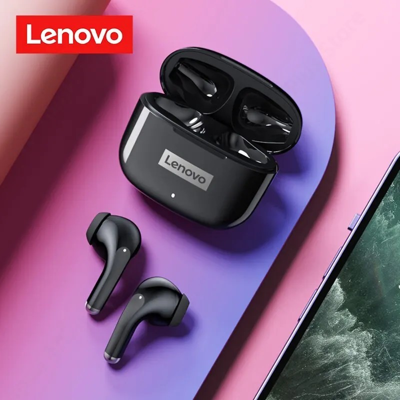 Căști Lenovo LP40 Pro Căști sport fără fir Bluetooth 5.3 Căști impermeabile cu microfon, control tactil, căști TWS