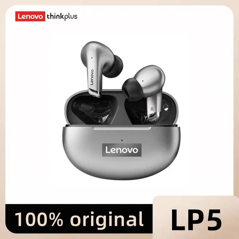 Căști Bluetooth Lenovo LP5 TWS 9D Stereo HiFi Sport Căști fără fir rezistente la apă pentru iPhone 13 Căști Bluetooth Xiaomi