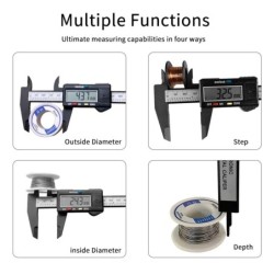 150mm 100mm șubler digital electronic cadran din fibră de carbon șubler vernier instrument de măsurare micrometru riglă digitală