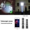 Lanterne cu LED-uri de mare putere Torță de camping cu zoom cu mărgele de lampă LED T6 rezistentă la apă 4 moduri de iluminare Î
