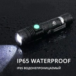 Lanterne cu LED-uri de mare putere Torță de camping cu zoom cu mărgele de lampă LED T6 rezistentă la apă 4 moduri de iluminare Î