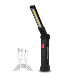 Lanternă cu LED pentru camping, reîncărcabilă, cu magnet și cârlig IP64, rezistentă la apă, 5 moduri de iluminare, potrivită pen