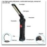 Lanternă cu LED pentru camping, reîncărcabilă, cu magnet și cârlig IP64, rezistentă la apă, 5 moduri de iluminare, potrivită pen