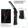 Lanternă cu LED pentru camping, reîncărcabilă, cu magnet și cârlig IP64, rezistentă la apă, 5 moduri de iluminare, potrivită pen