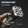 Lanternă cu LED-uri de mare putere Lanternă de camping cu 4 margele de lampă și lumină laterală COB Lanternă portabilă reîncărca
