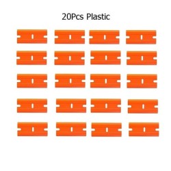 20 buc. Lame de răzuit de ras, înlocuitor de racletă din plastic pentru autocolante pentru îndepărtarea autocolantelor autocolan