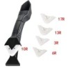 Set de instrumente pentru îndepărtarea netedei, 5 în 1, răzuitoare din silicon, set de instrumente pentru finisare, kit pentru c