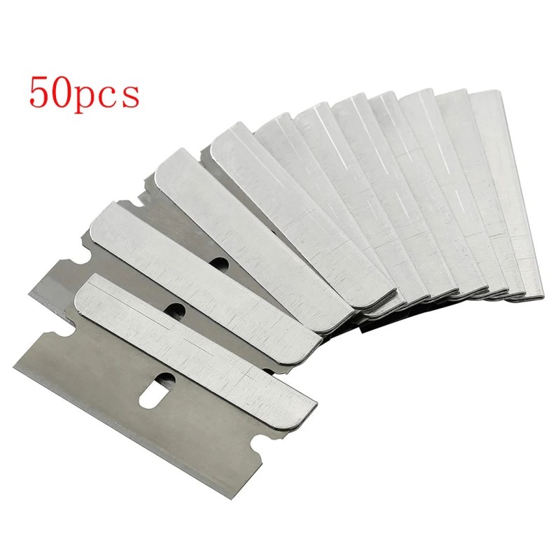 50 buc 100 buc lame de ras Razuitoare metal sticla adeziv cuțit de înlocuire cuțit lame din oțel carbon instrument de vopsire au