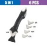 Set de instrumente pentru îndepărtarea netedei, 5 în 1, răzuitoare din silicon, set de instrumente pentru finisare, kit pentru c