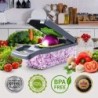 Tocător de legume multifuncțional 14/16 în 1, mâner, grătar pentru alimente Tocător de alimente, feliător de legume, tăiat artic