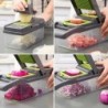 Tocător de legume multifuncțional 14/16 în 1, mâner, grătar pentru alimente Tocător de alimente, feliător de legume, tăiat artic