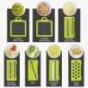 Tocător de legume multifuncțional 14/16 în 1, mâner, grătar pentru alimente Tocător de alimente, feliător de legume, tăiat artic