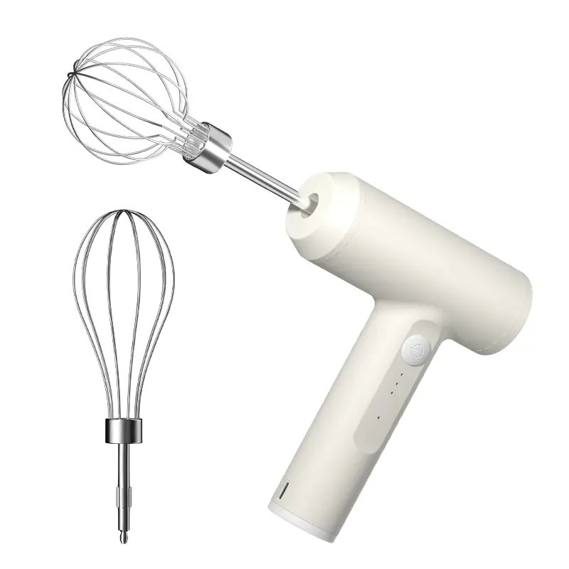 1 buc. Mixer electric fără fir pentru alimente, portabil, cu 3 viteze, batător de ouă, aluat de copt, mixer pentru tort, smântân