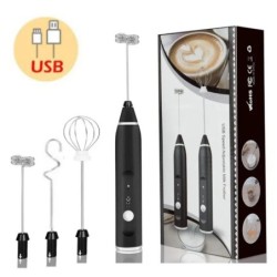Spumatoare de lapte fără fir Blender electric de mână cu mini aparat de cafea electric USB Mixer pentru cremă de cafea Cappuccin