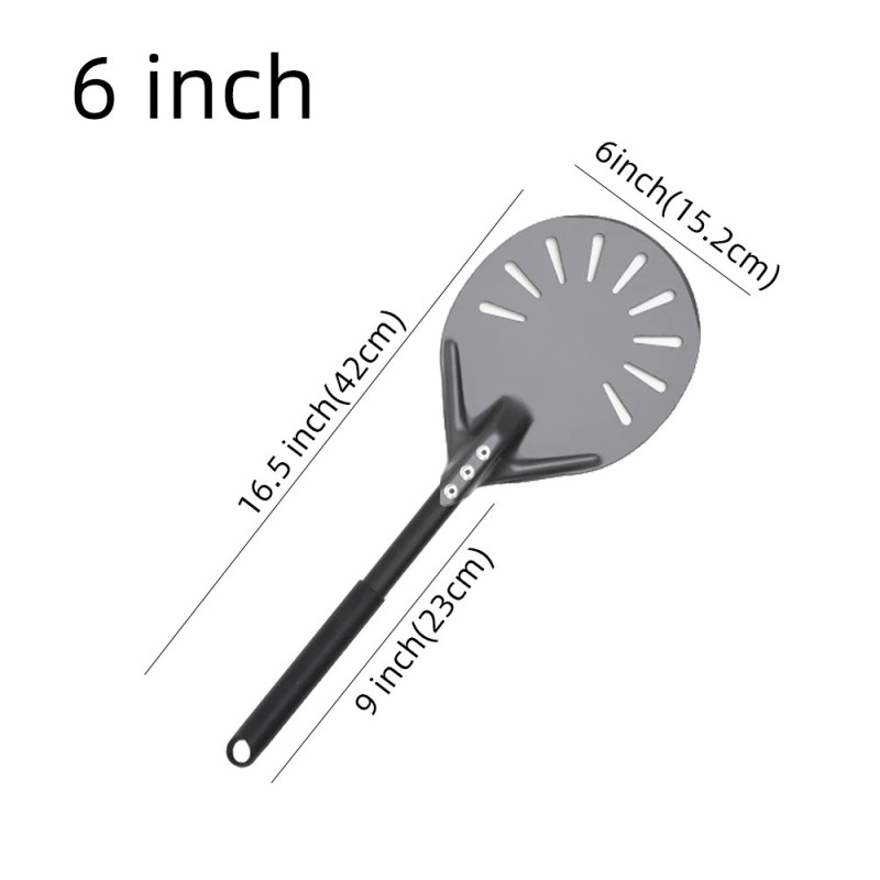 Set de pizza de 6 și 12 13 14 inchi, lopată perforată, paletă, cuptor pentru pizza, coajă de coajă, anodizat dur, spatulă de scu