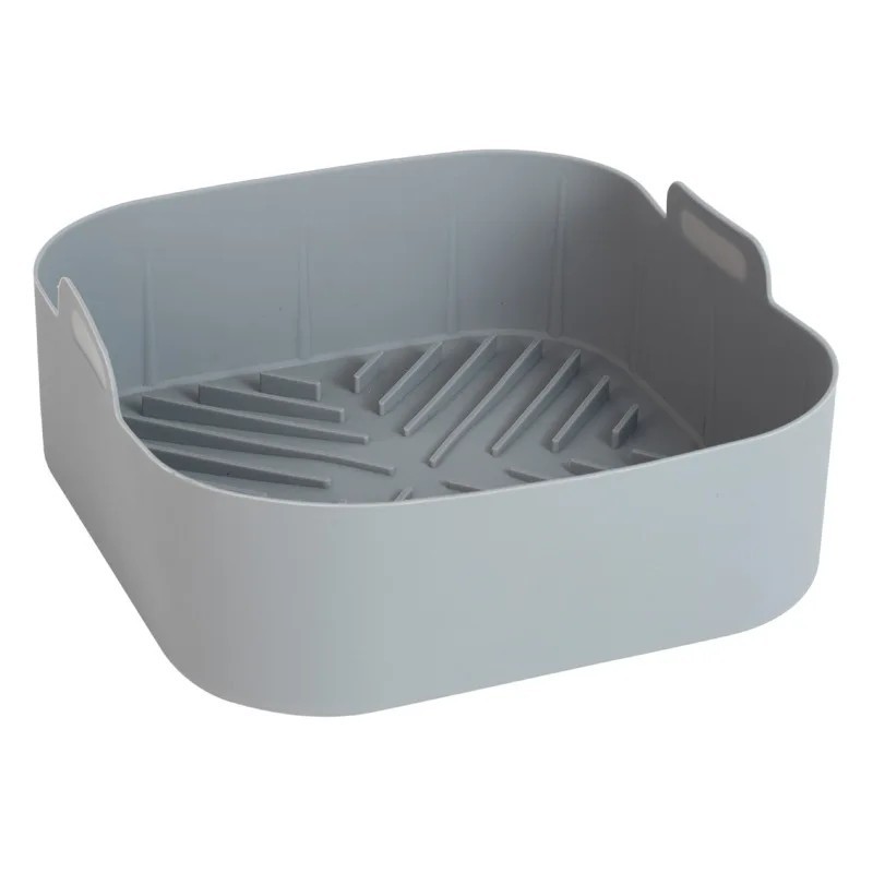 21 cm Friteuză cu aer din silicon Cuptor Tavă de copt Pizza Pui prăjit Friteuză cu aer Coș reutilizabil Covoraș antiaderent Tiga
