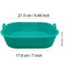 21 CM Tavă de oală pentru friteură cu aer din silicon pentru grătar Placă pentru friteură cu aer cuptor pentru cuptor Coș pentru